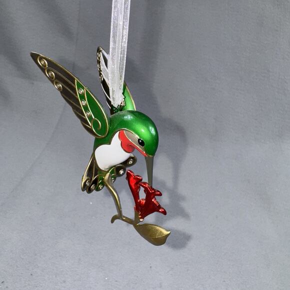 Hallmark 2016 Dazzling Hummingbird Metal Ornament With Box KOC Rare Retired HTF - Picture 4 of 11